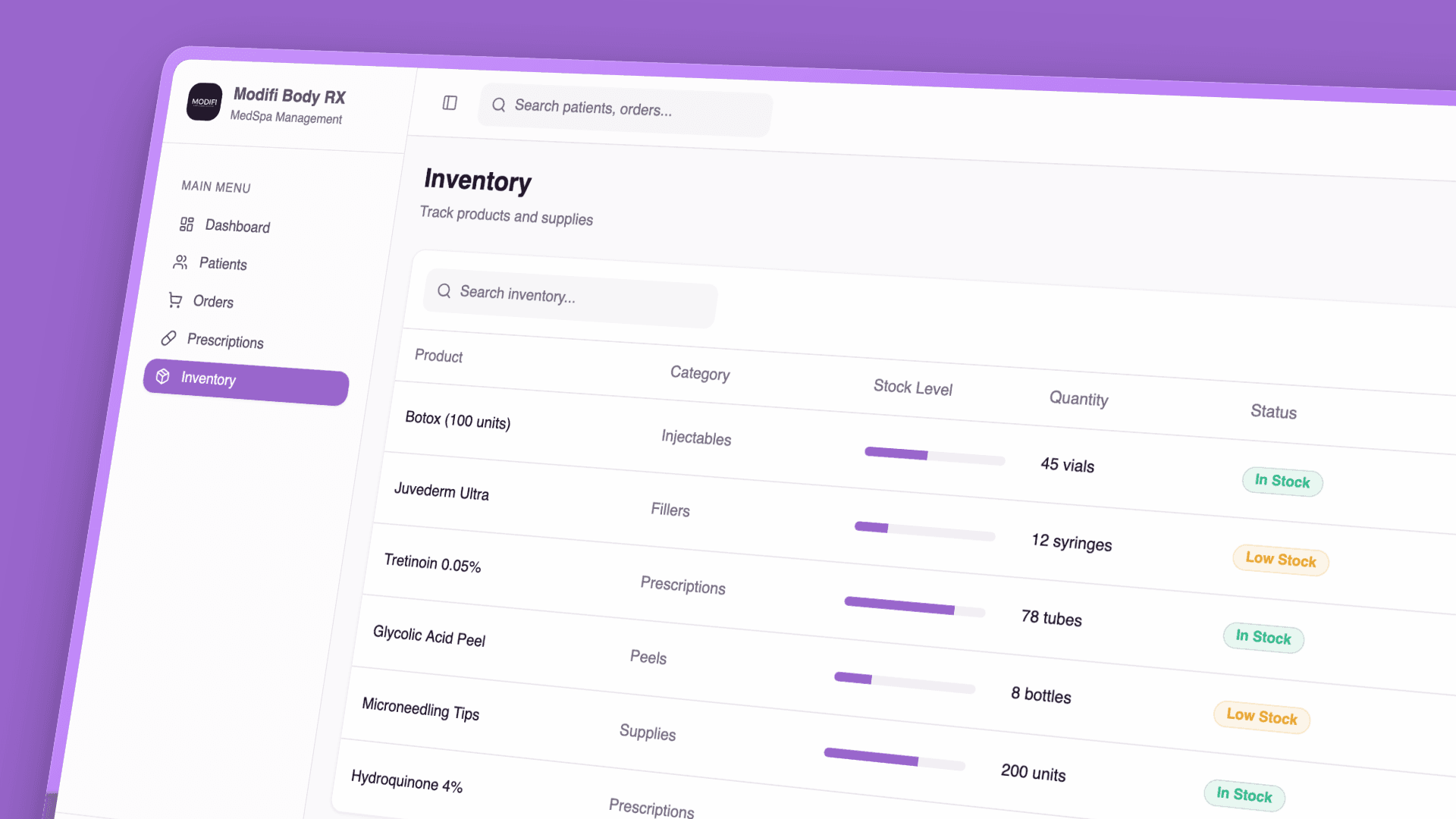 Modifi Rx complete software system built by Unstaq Houston